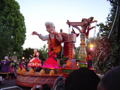 Disneyland - This colorful photo is part of the Disney parade which I saw there.It was breathtakingly beautiful.