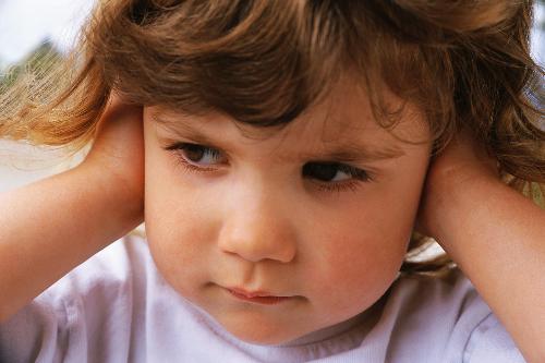 child - Child not wanting to listen to abuse photo