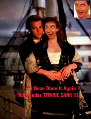 Mr.Bean - wat wud hv hapendd if mr.bean was on the titanic??