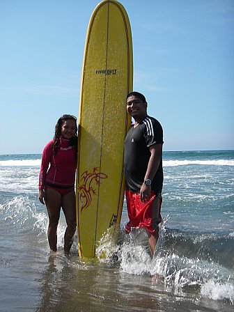 Surfing Couple - Didi's (new surfboard)christening @ La Union