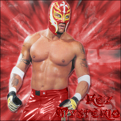 wolrd wrestling entertainment - Rey Myrterio. The small but terrible wrestler. I think he's also one of the crowd favorites because he's so entertaining to watch. one of his remarkeable move, his six-one-nine move.