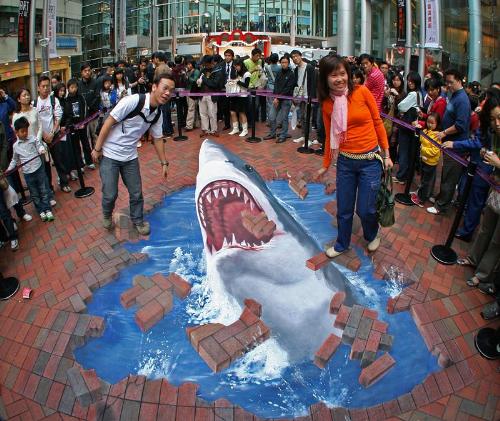 3d Amazing Street Arts, Drawings on Street with th - 3d Amazing Street Arts, Drawings on Street with the Colour Pencils