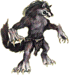 wolf - a picture of a wolf on 2 legs...