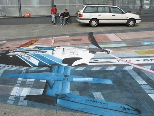 3d Amazing Street Arts, Drawings on Street with th - 3d Amazing Street Arts, Drawings on Street with the Colour Pencils