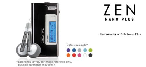 Creative Zen Nano Plus - Creative Zen Nano Plus mp3 player with fm radio