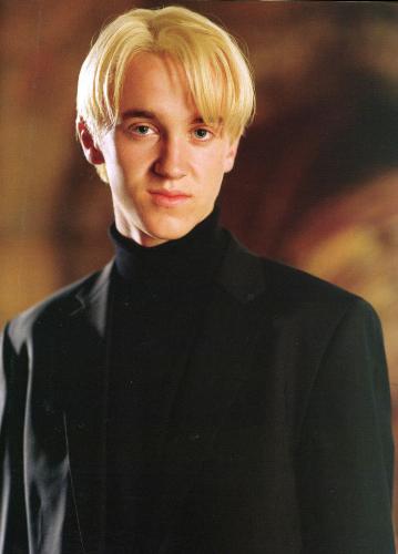 Draco Malfoy - Tom Felton who portrays Draco Malfoy in a promotional pic from Harry Potter and the Goblet of Fire.