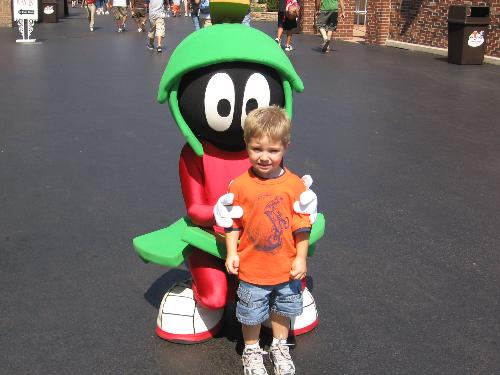 Marvin the Martian and Daniel - This is Marvin the Martian and Daniel at Six Flags, Summer of 2006.