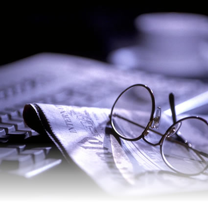 News Paper and glasses - News Paper and Glasses