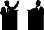 debate - two men debating