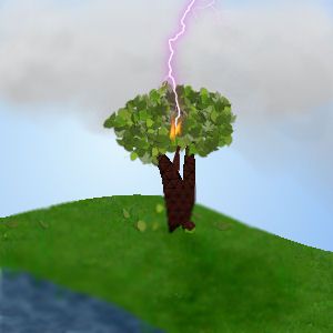Lightning Tree - Digital Art - This is how I feel sometimes on myLot when I get scorched.