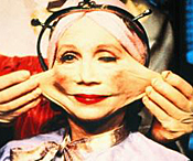 Scene from the movie Brazil. - This picture is from a scene in the movie Brazil where the main character's mother is having a plastic surgery operation.
