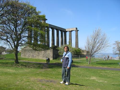 me at Calton Hill(Scotland) - calton Hill , Scotland