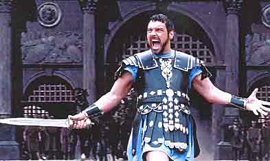 russell crowe - this is a pic from his all time hits gladiator one of my favourites