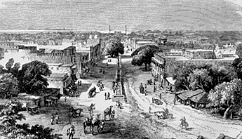 1857 view chandni chawk - photo shows the view of chandni chawk in 1857.