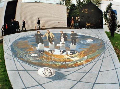 3d Amazing Street Arts, Drawings on Street with th - 3d Amazing Street Arts, Drawings on Street with the Colour Pencils