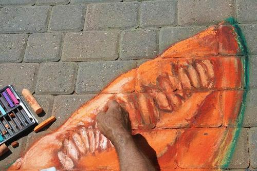 3d Amazing Street Arts, Drawings on Street with th - 3d Amazing Street Arts, Drawings on Street with the Colour Pencils