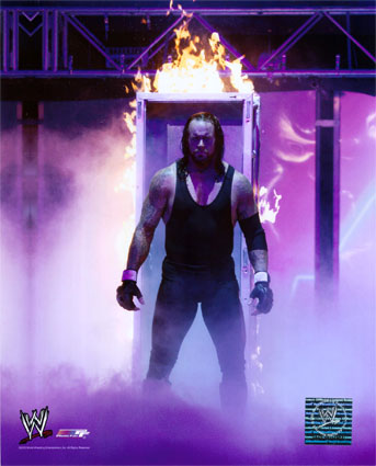 The Undertaker - The Phenom,The Dead Man,The undertaker..call him what you like but when you get into his ring get ready to be destroyed. One of the most dominant superstars in wrestling has ruled for more than fifteen years and is still going strong.you mess with him and you will Rest in peace.