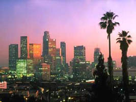 City view of LA - This a city view of L.A. represents the city. really unique! I love the sunset. really great. THANKS!