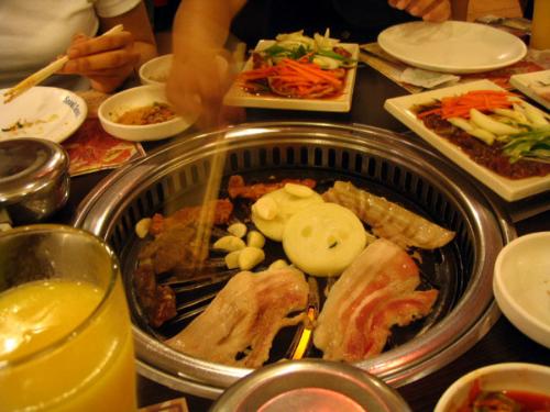 korean food - This photo was taken at a Korean Restaurant in my country. The food was wonderful!