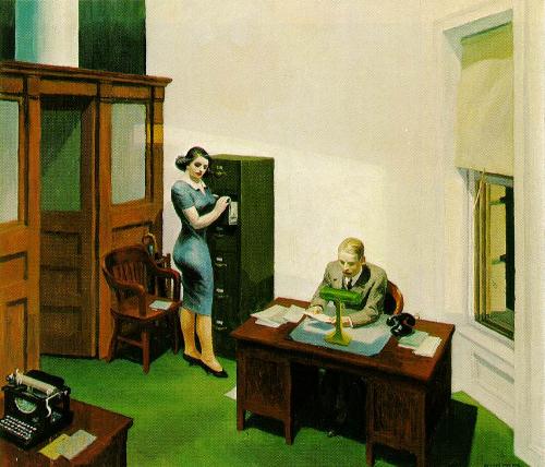 office - office at night