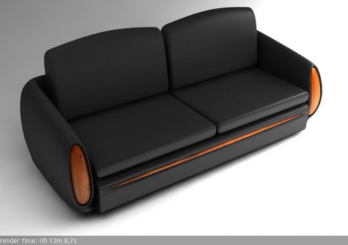 This is my sofa, made in 3D studio max - I made this sofa in 3D studio max.