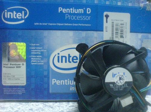 Intel - Pentium D dual-core 64-bit supports pulse with modulation for fan speed control with platform compatibility guide.