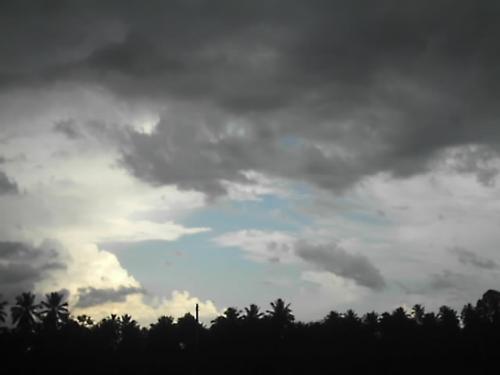 sky above our house - an afternoon outside