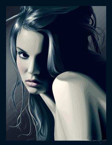 More vector - I love the hair of this vector image