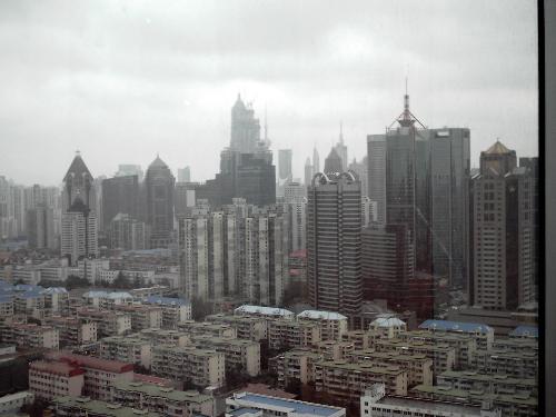 Shanghai City view from my Hotel - city