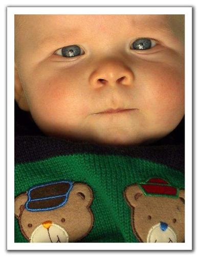 serious baby. - baby is very serious.