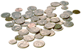 Extra cash - Pile of coins
