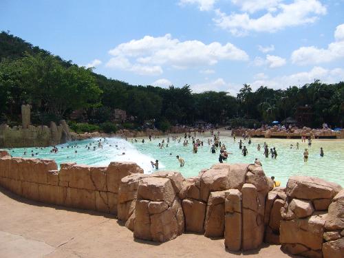 the valley of waves  - the waves mechanically produced where very big and lots of fun:)