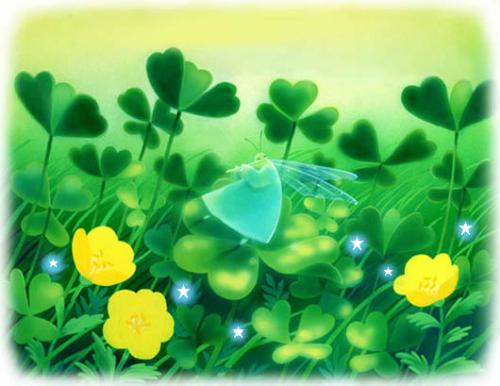 lucky - four leaf clovers