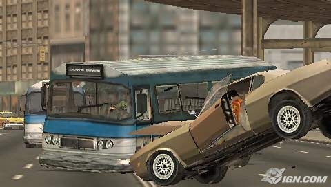 drive - crashing into an bus.