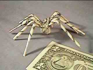 Money - Spider thats been made from real money! (The only spider you like to put it in your pocket!)