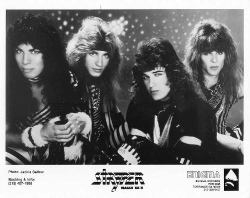 Stryper - Stryper promo photo, to TYABA album.  Oz Fox, Robert Sweet, Michael Sweet and Timothy Gaines.