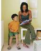 Reading with Children - Parent reading with her child.