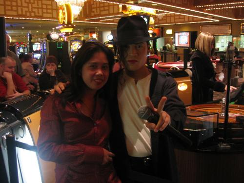 Me and michael - hey this is me and michael jackson improsinitor, Taken thsi in emperial stat in vegas