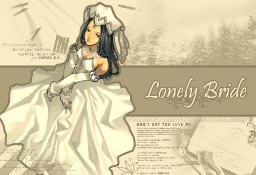 Lonely Bride Wallpaper - My self made wallpaper featuring a Magna Carta character. I really love this wallpaper and I consider it my best. Hope you like it.