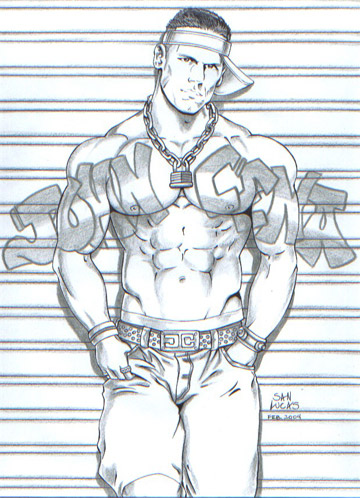Drawn with a pencil - it took me 3 days to complete JOHN CENA pic.as it was not so easy ,i had to erase many times to get right mixture.i hope you to love it.