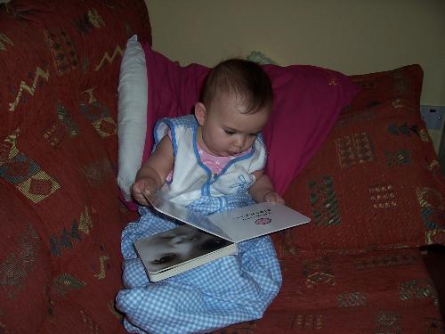 Fluffle reading - My 'baba' 'reading' when she was a bit younger!