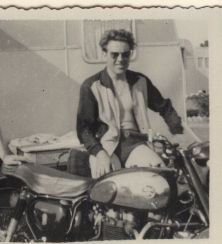 Taken in 1956 - My BSA Gold Flash taken on holiday