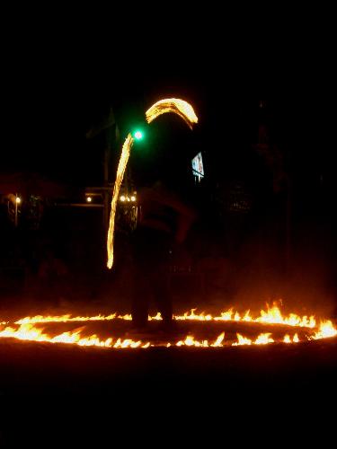 Fire dance - @ Boracay CocoMangas beach resort