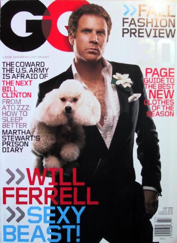 will ferrell with a poodle - dog lover