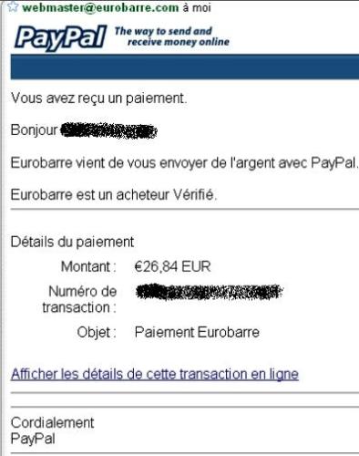 Payment - Payment received with PayPal
