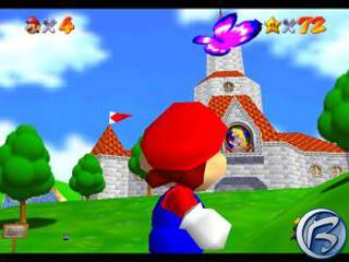 Scene from Super Mario 64 - Here is a scene from the Nintendo 64 game, Super Mario 64.
