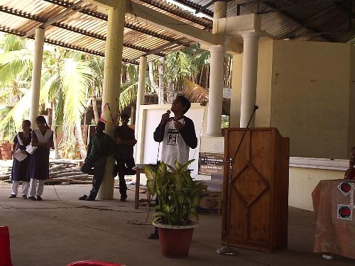 Great singer -   myself on the fairwell day of our school