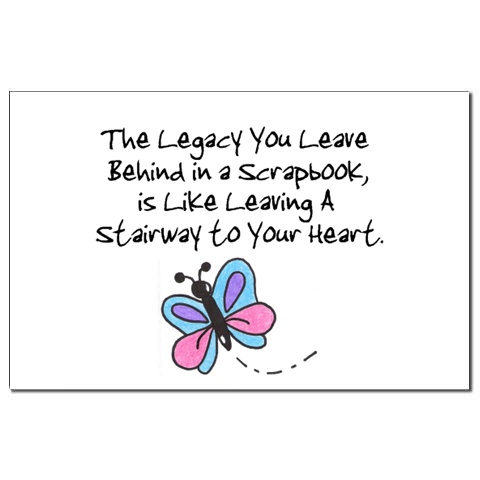 I love to scrapbook - Scrapbook, butterfly,