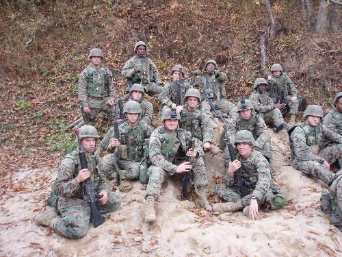 U.S Marine in korea - This my platoon when we went to korea for a field training