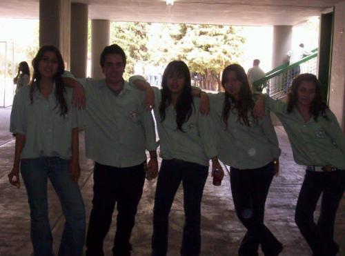 hehe me at skool , best time ever .. btw am in the - this picture holds me and my friends in the skool standing one beside the other